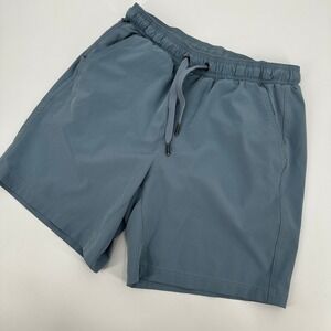 VRST Kore Shorts Womens Small Slate Blue Athletic Gym Running Drawstring Outdoor